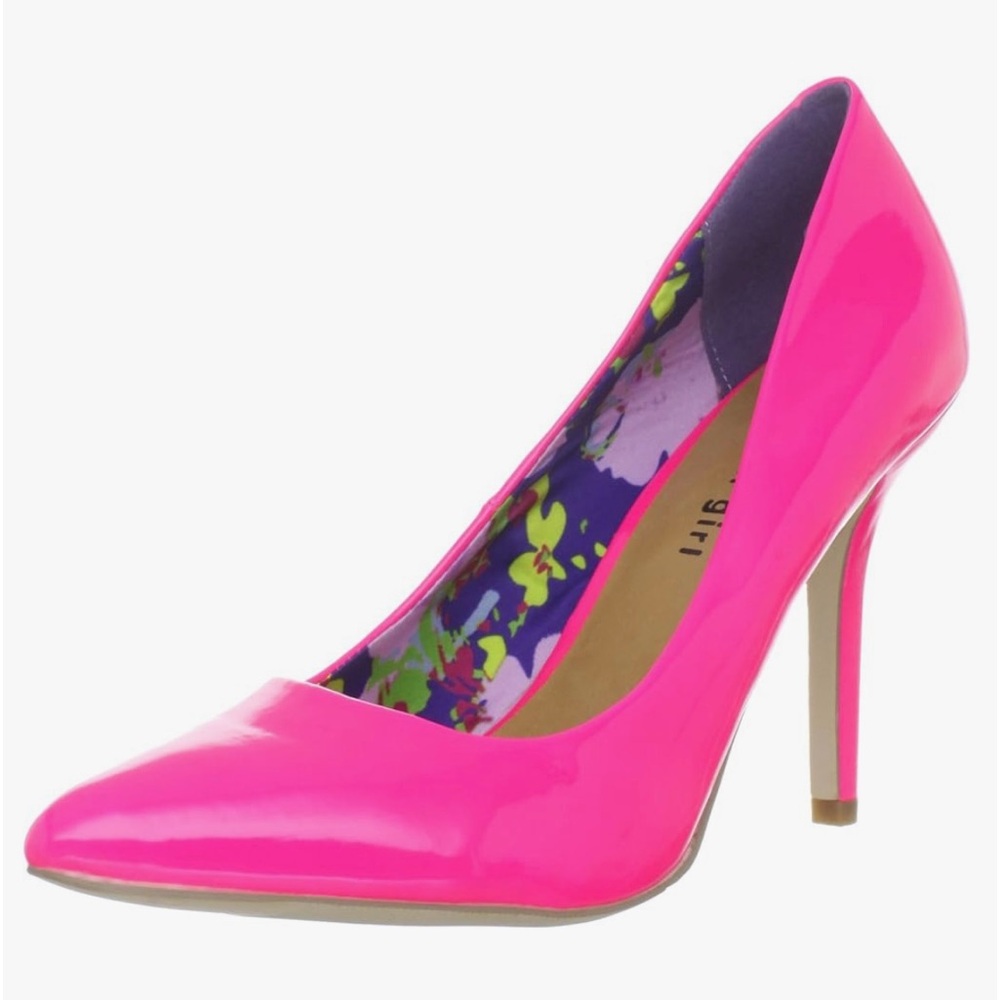 Neon Pink Heels EUC - SZ 7.5 - Madden Girl